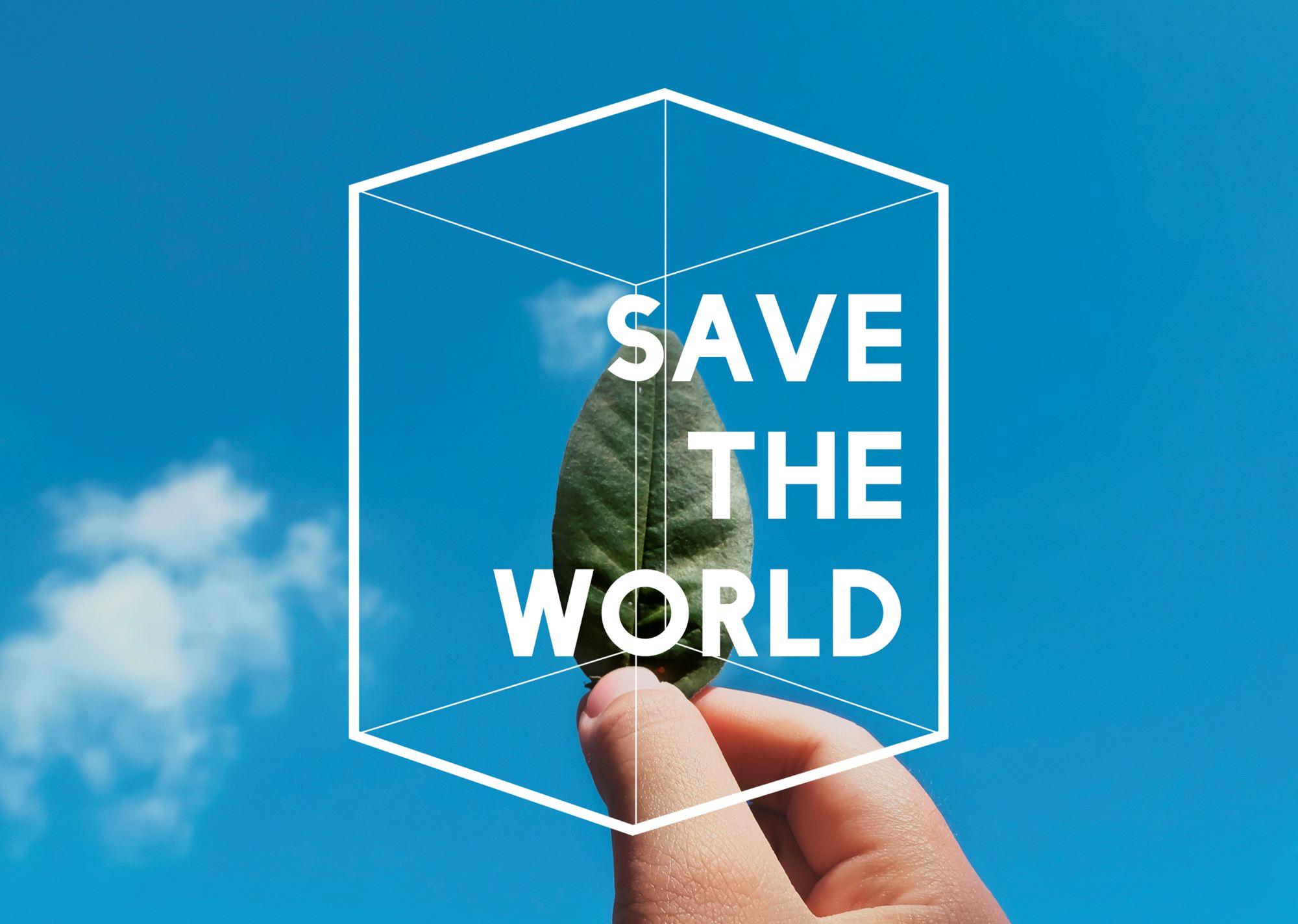 save the world banner